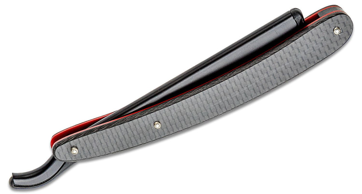 Ridge Runner Hand Razor Boker Barberette Black and Red Straight Razor - 140909
