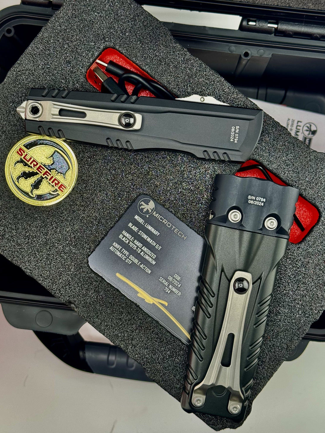 Microtech Collaborations Microtech® / Surefire® Luminary D/E - Stiletto Pro II Collaboration Ze