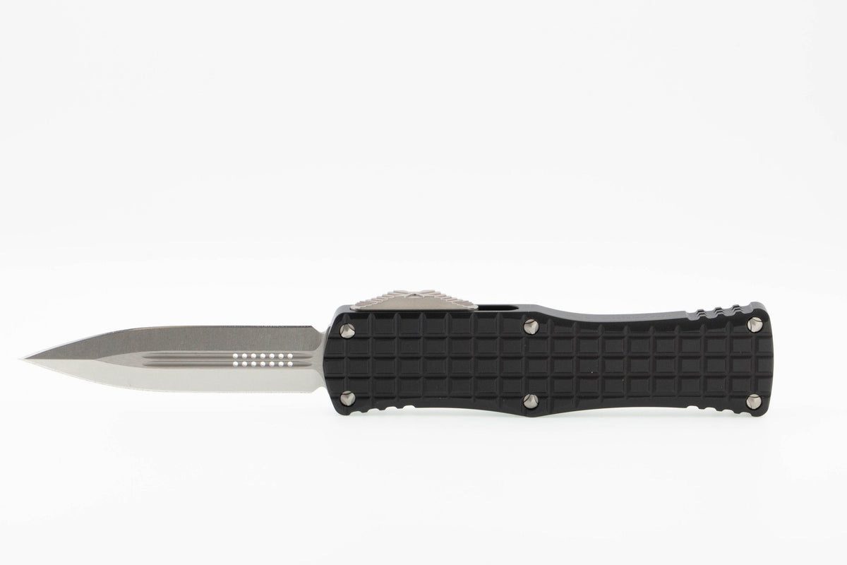 Microtec 702 Microtech 702-10 FRS Hera Stonewashed, Black Aluminum Frag Handles