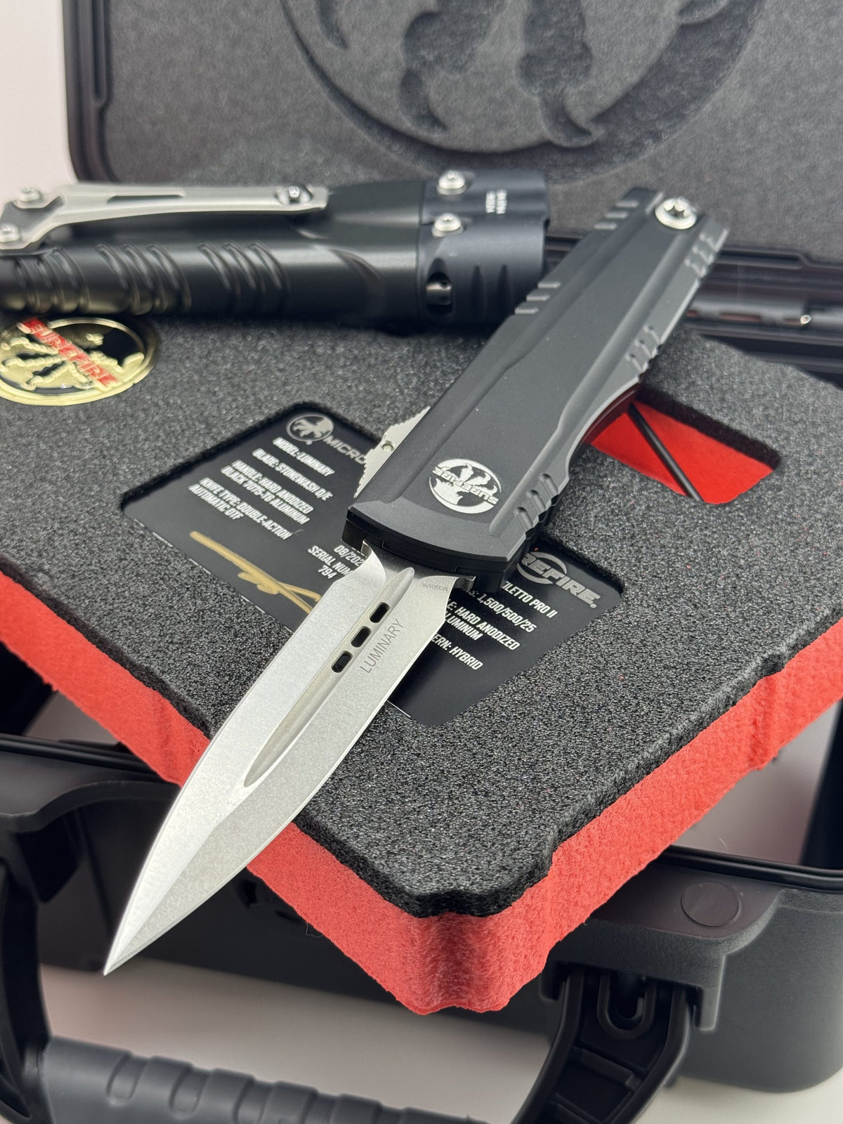 Microtech Collaborations Microtech® / Surefire® Luminary D/E - Stiletto Pro II Collaboration Ze